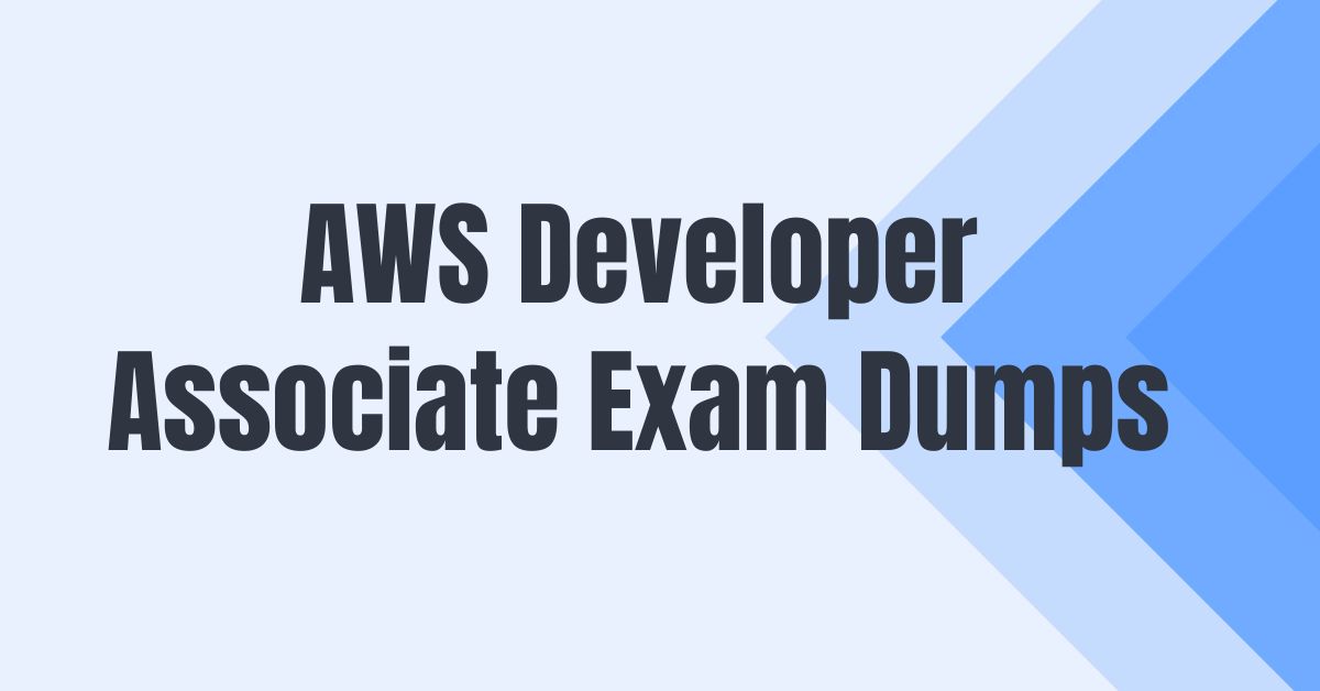 AWS Developer Associate Exam Dumps
