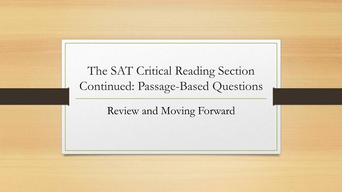 How to do well in SAT critical reading section?