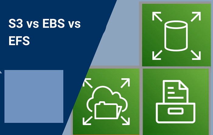 What is the Main Difference Between Amazon S3 vs EBS vs EFS?