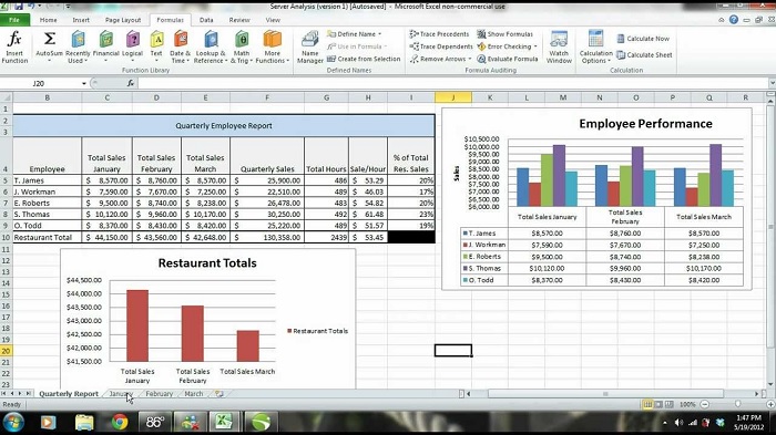 How to Create a Report to Display Quarterly Sales in Excel